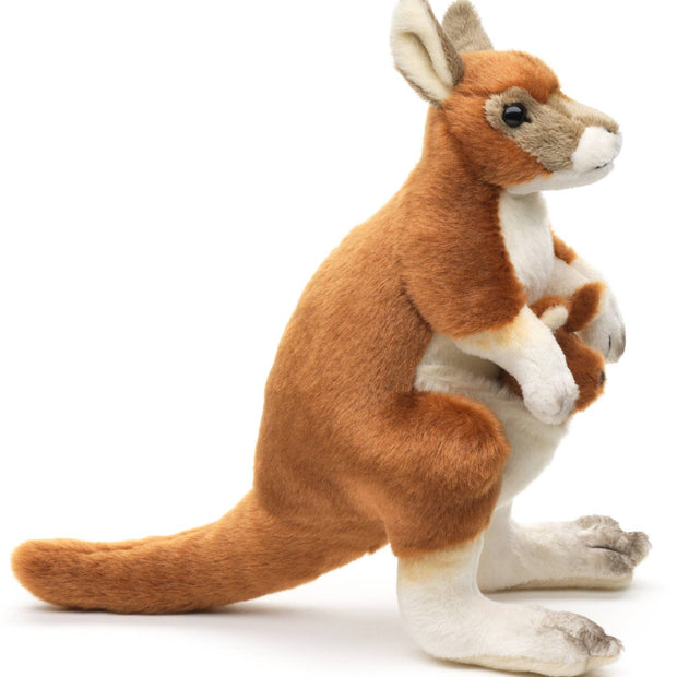 Kangaroo with Baby - 23 cm (Height) - Cuddle/Plush Toy
