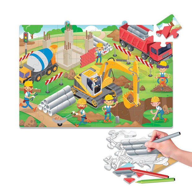 Play Puzzle Coloring Twists 2 Faces 48 Pcs Constructions