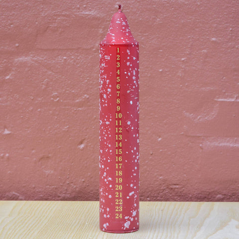 Advent Candle, Christmas Calendar, Mix Of Red, Green Colours