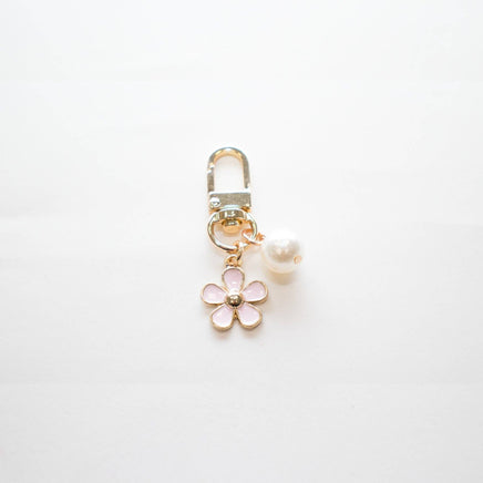 Keychain - Pearl Bead - Pink