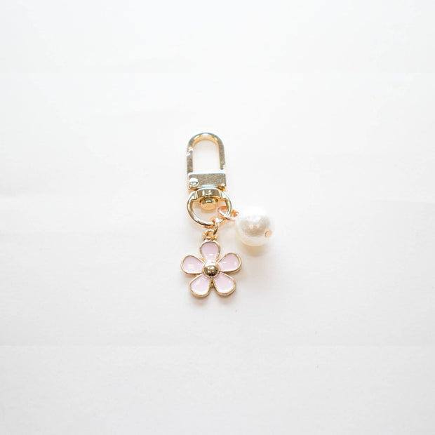 Keychain - Pearl Bead - Pink