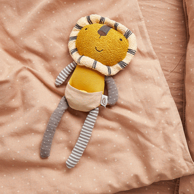 Cuddly toy lion with comfort blanket: Default