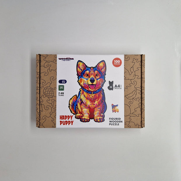 Happy Puppy Jigsaw Puzzle | Creative Kids: Cardboard Box