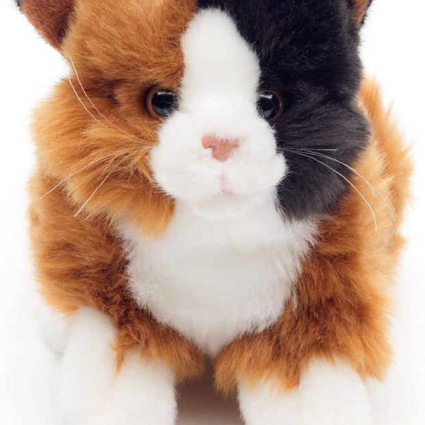 Cat lying down (Calico) - 20 cm