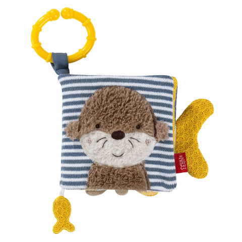 Otter fabric book - touch book with animal motifs