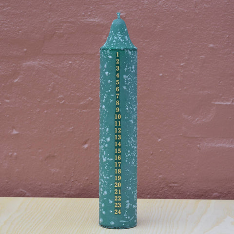 Advent Candle, Christmas Calendar, Mix Of Red, Green Colours