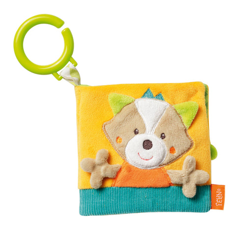 Fox fabric book - touch book with animal motifs