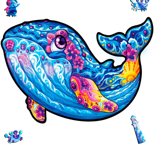 Wonderful Whale Jigsaw Puzzle | Creative Kids: Wooden Box