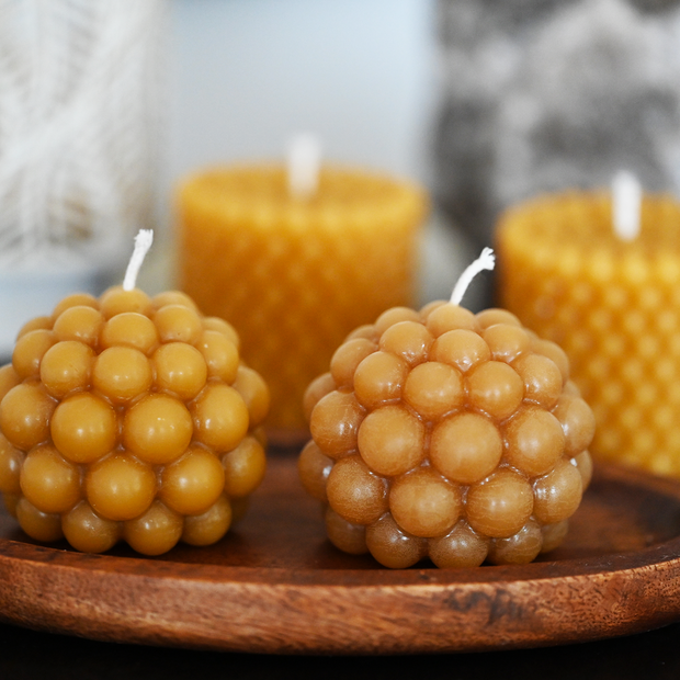 Beeswax Candle Blackberry