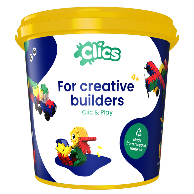 Clics Bucket 8 in 1 - made from recycled material