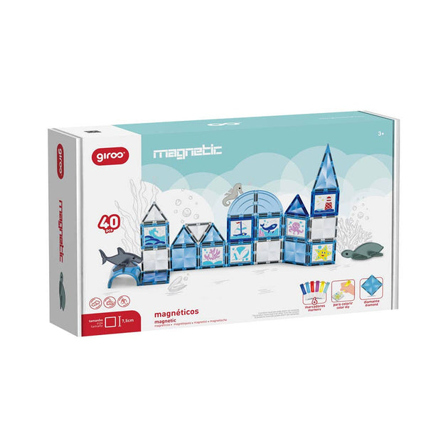 Magnetic Game The Ocean 40 Pcs With 6 Markers