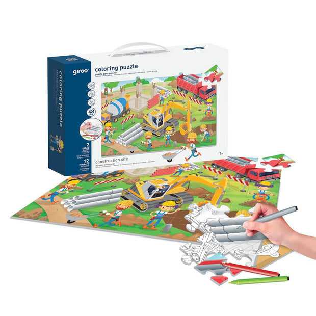 Play Puzzle Coloring Twists 2 Faces 48 Pcs Constructions