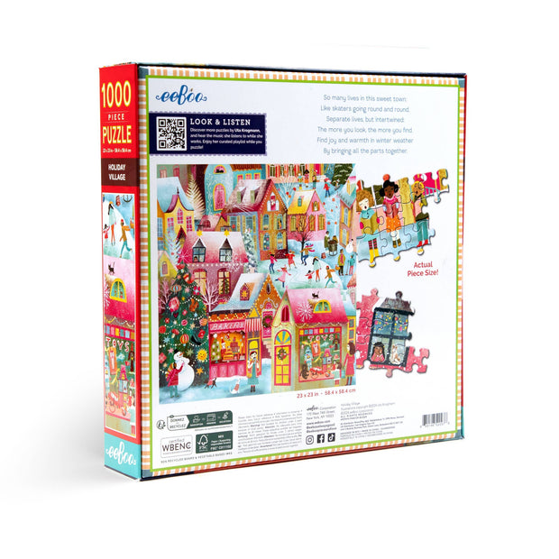 Holiday Village 1000 Piece Square Puzzle *Holiday*