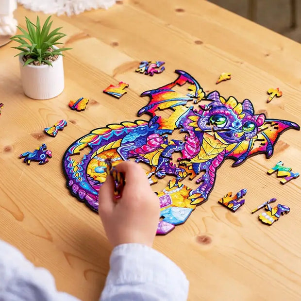 Enchanted Dragon Jigsaw Puzzle | Woodlika Creative Kids: Cardboard Box