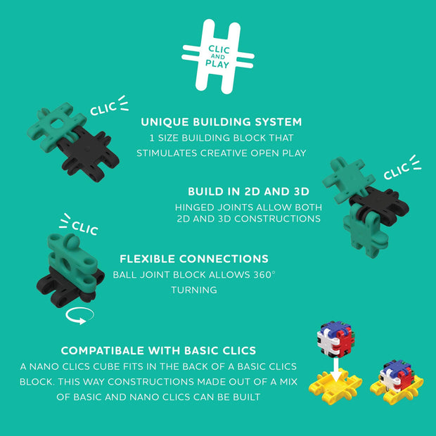 Nano Clics - Creative Builders - 125pcs