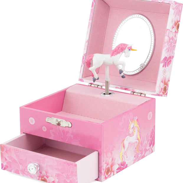 UNICORN FLOWERS MUSICAL CHEST