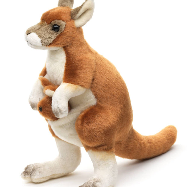 Kangaroo with Baby - 23 cm (Height) - Cuddle/Plush Toy