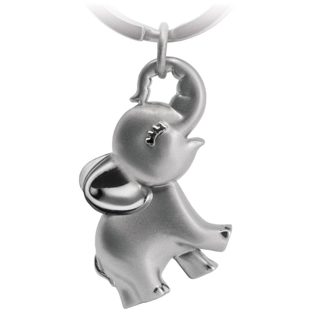 “Jumbo” elephant keychain - cute baby elephant pendant - lucky charm and gift for elephant lovers: Rose gold