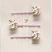 Premium Hair Clips for Kids - Unicorn Trio - Pink
