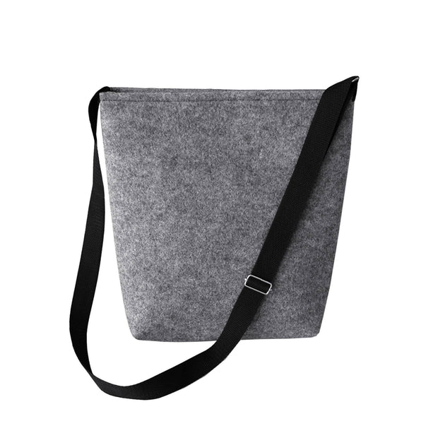 Beige Funky Felt Shoulder Bag