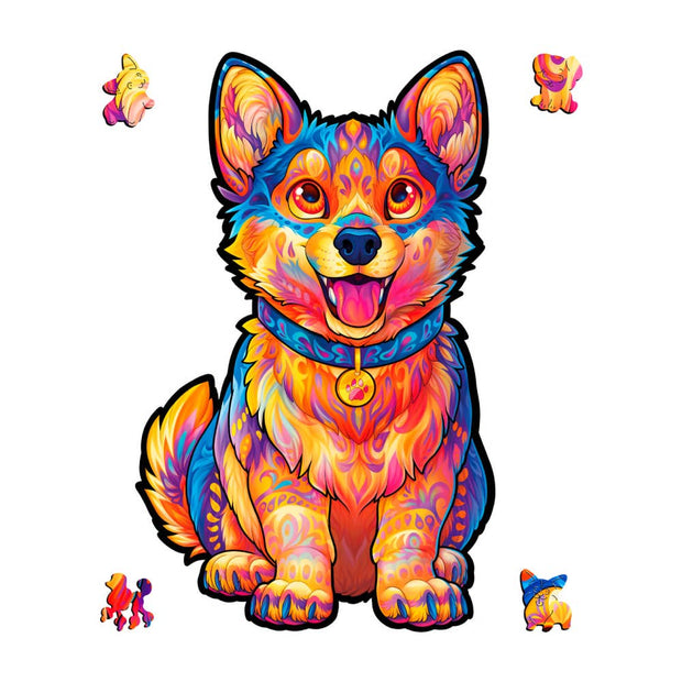 Happy Puppy Jigsaw Puzzle | Creative Kids: Cardboard Box