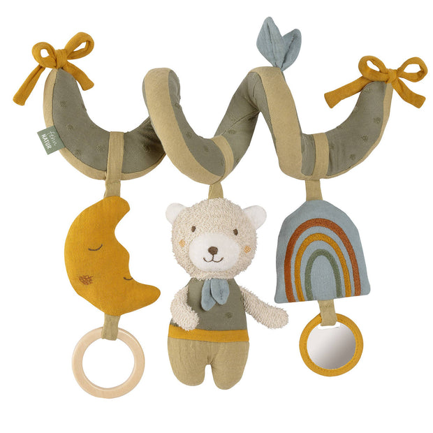 Activity spiral Bär Fehnnatur - fabric spiral with pendants