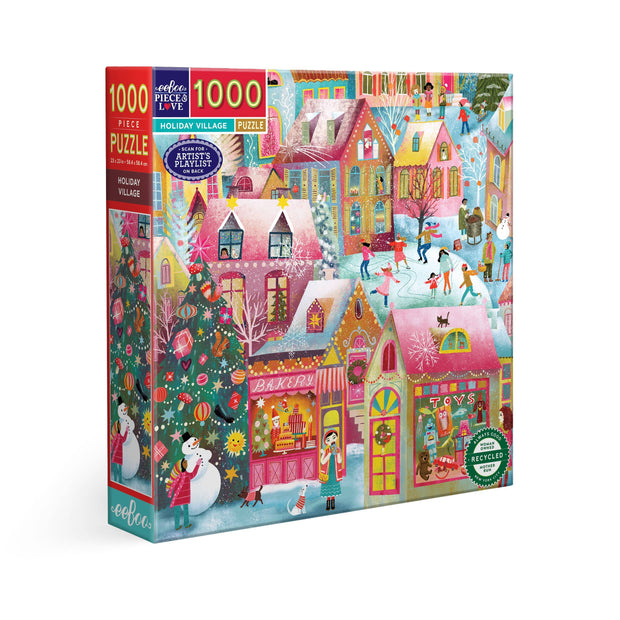 Holiday Village 1000 Piece Square Puzzle *Holiday*