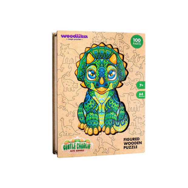 Gentle Dino Charlie Jigsaw Puzzle | Creative Kids: Wooden Box