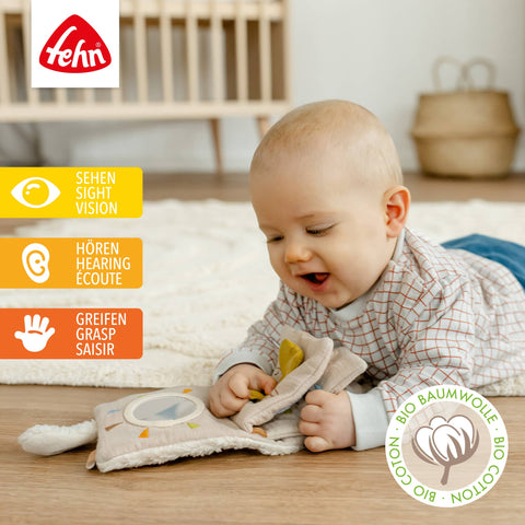 Sheep Nature Fabric Book - Touch Book with Animal Motifs