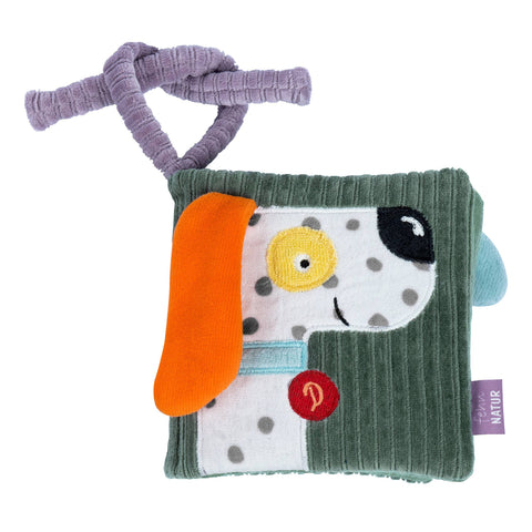 Fabric Book Dog NATURE - Touch Book with Nature Motifs
