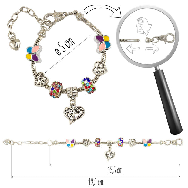 BRACELET: HEART: Metal